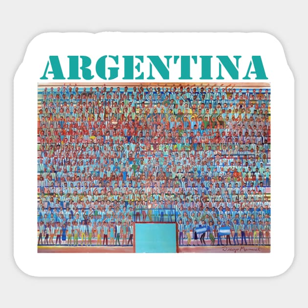 The Argentine fans are singing Sticker by diegomanuel